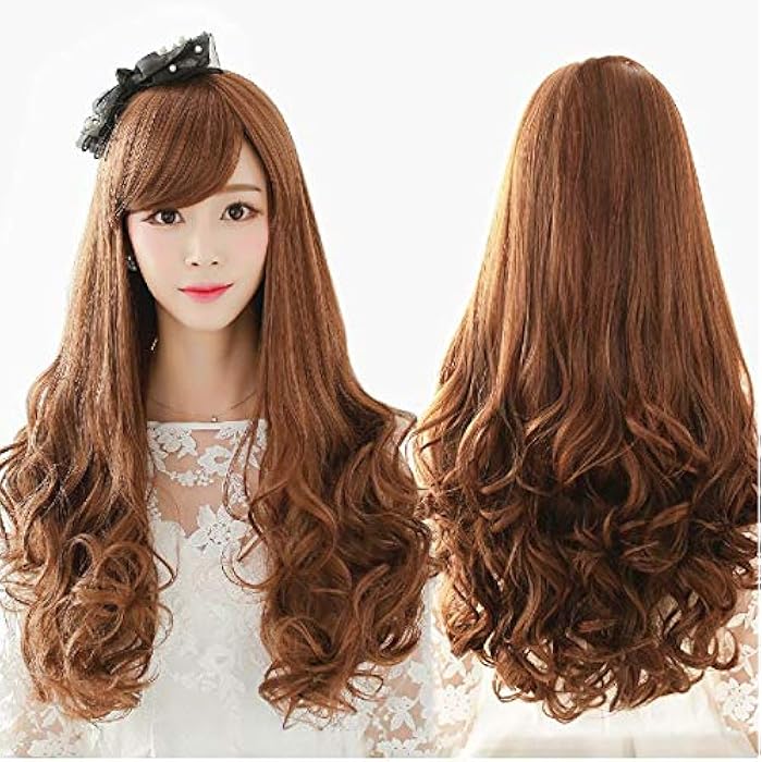 DILLARDS Fashion Delicate Long Curly Wigs For Ladies Brown C8051-1 - Image 1